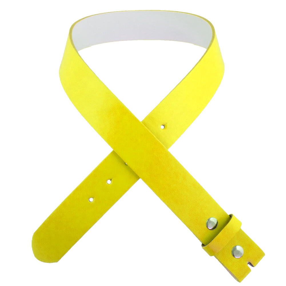 Yellow Belts Bulk | For Buckle ADULT 12 PACK Mix Sizes W/ FREE Buckles 2348A