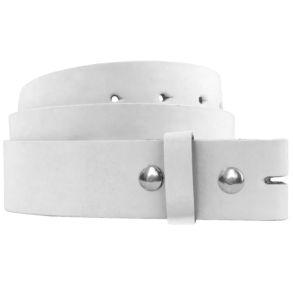 Wholesale White Belt For Buckles  |   Adult 12 PACK w/ FREE BUCKLES WS2388D