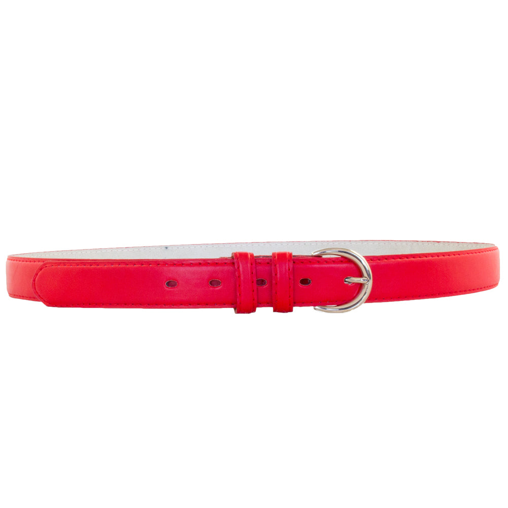 Red 1 Inch Skinny Belt 12 PACK Mixed Sizes