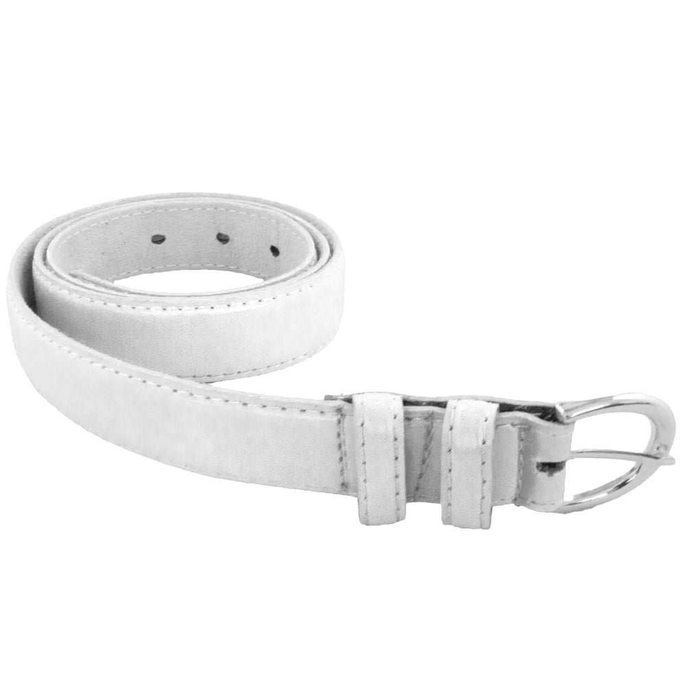 12 PACK White 1 Inch Skinny Belts Mix Sizes 2564AW