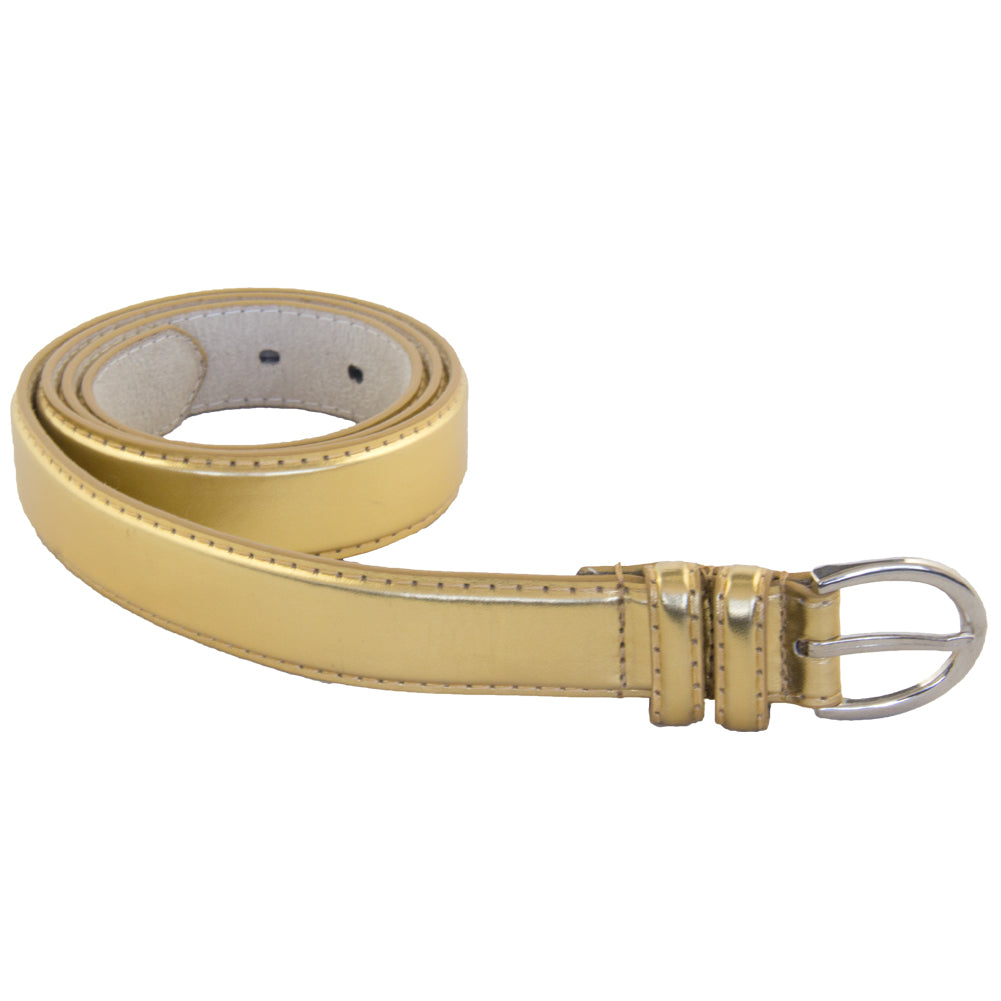 12 PACK Gold 1 Inch Skinny Belts Mix Sizes 2572AG