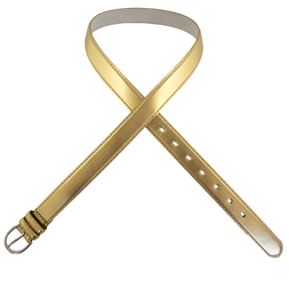 12 PACK Gold 1 Inch Skinny Belts Mix Sizes 2572A