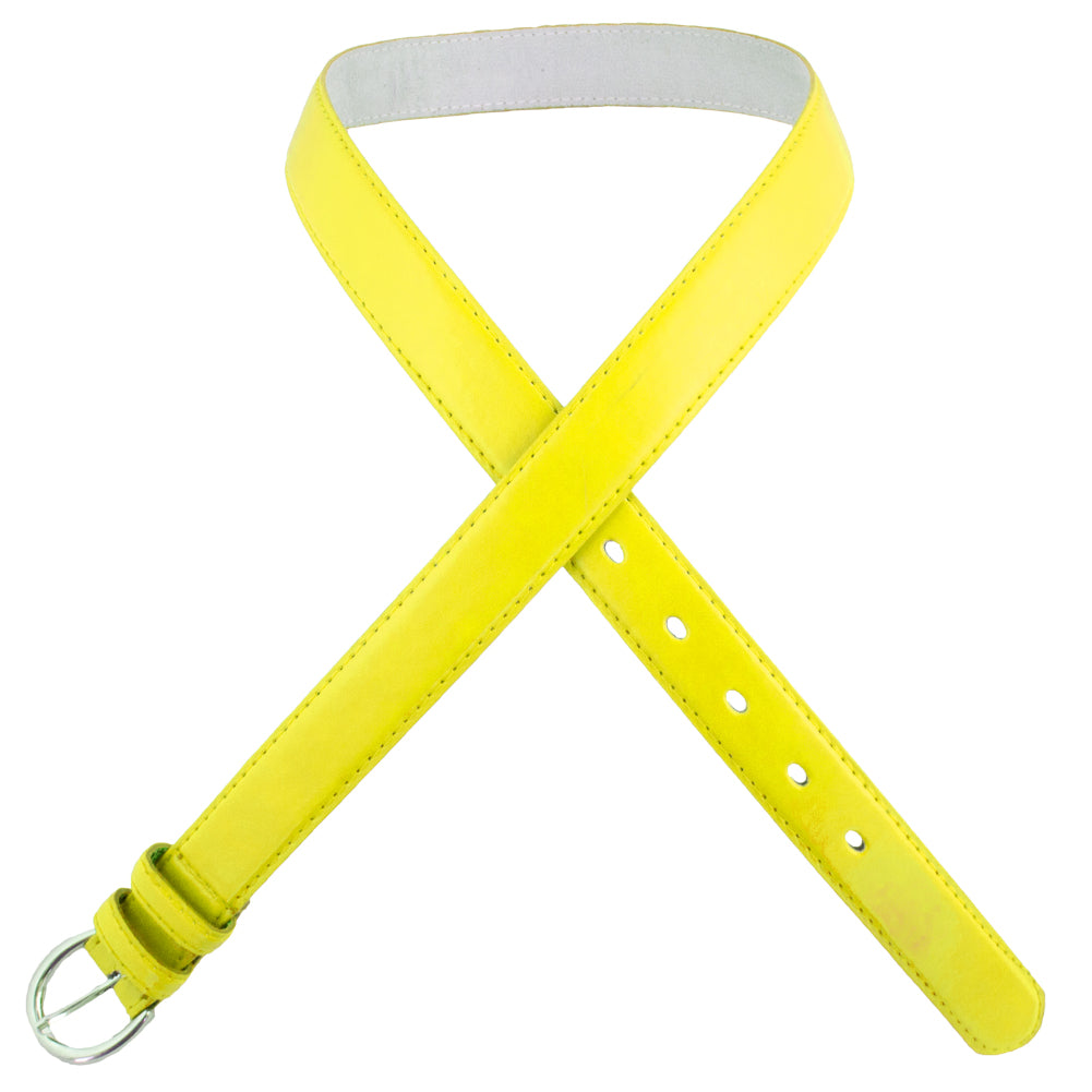 Skinny Belts Yellow 1 Inch Mix Sizes 12 PACK 2596AY