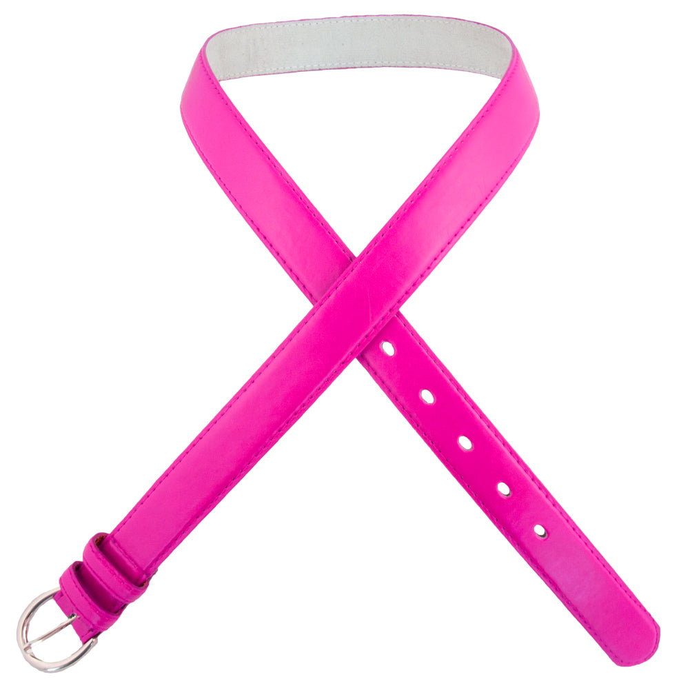 12 PACK Hot Pink 1 Inch Skinny Belts Mix Sizes 2628AH