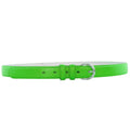 12 PACK Neon Green 1 Inch Skinny Belts Mix Sizes 2636A
