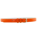 12 PACK Neon Orange 1 Inch Skinny Belts Mix Sizes 2644A