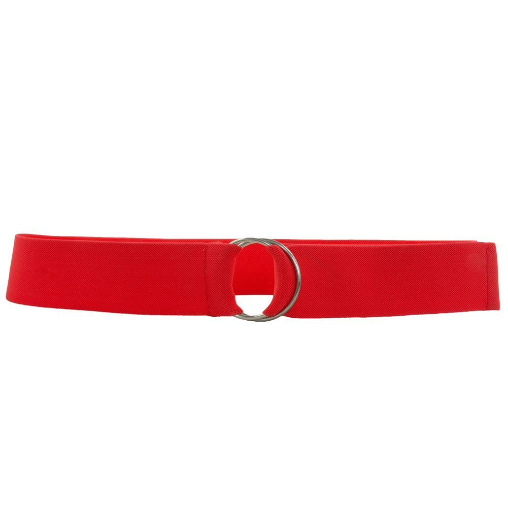 Red Stretch D-Ring Belt 2694