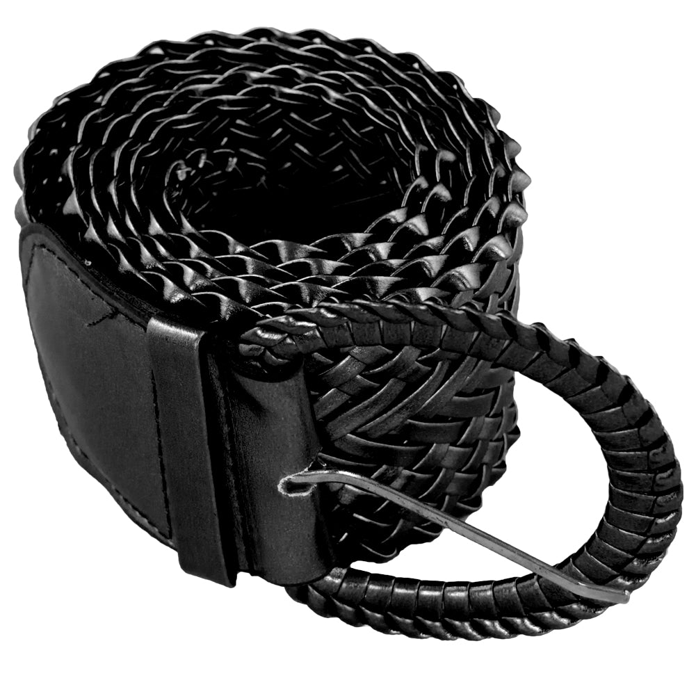 Black Diva Wide Braided Belt 2739-2741