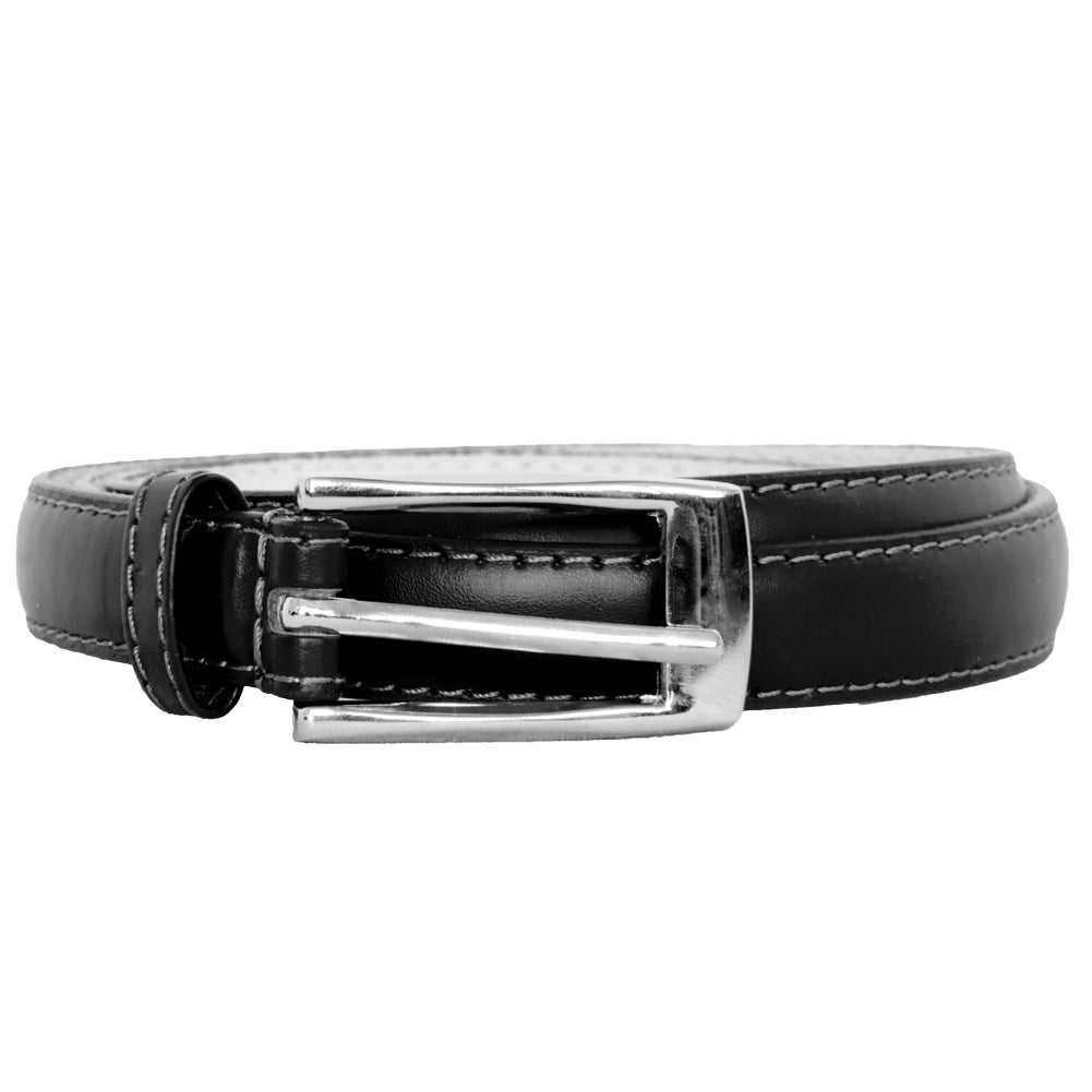 Black Skinny Belt with Rectangle Buckle 2760-2763