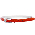 Red Skinny Belt with Rectangle Buckle 2764-2767