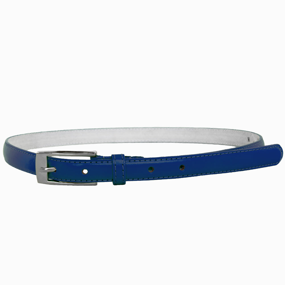 Navy Skinny Belt with Rectangle Buckle 2796-2799