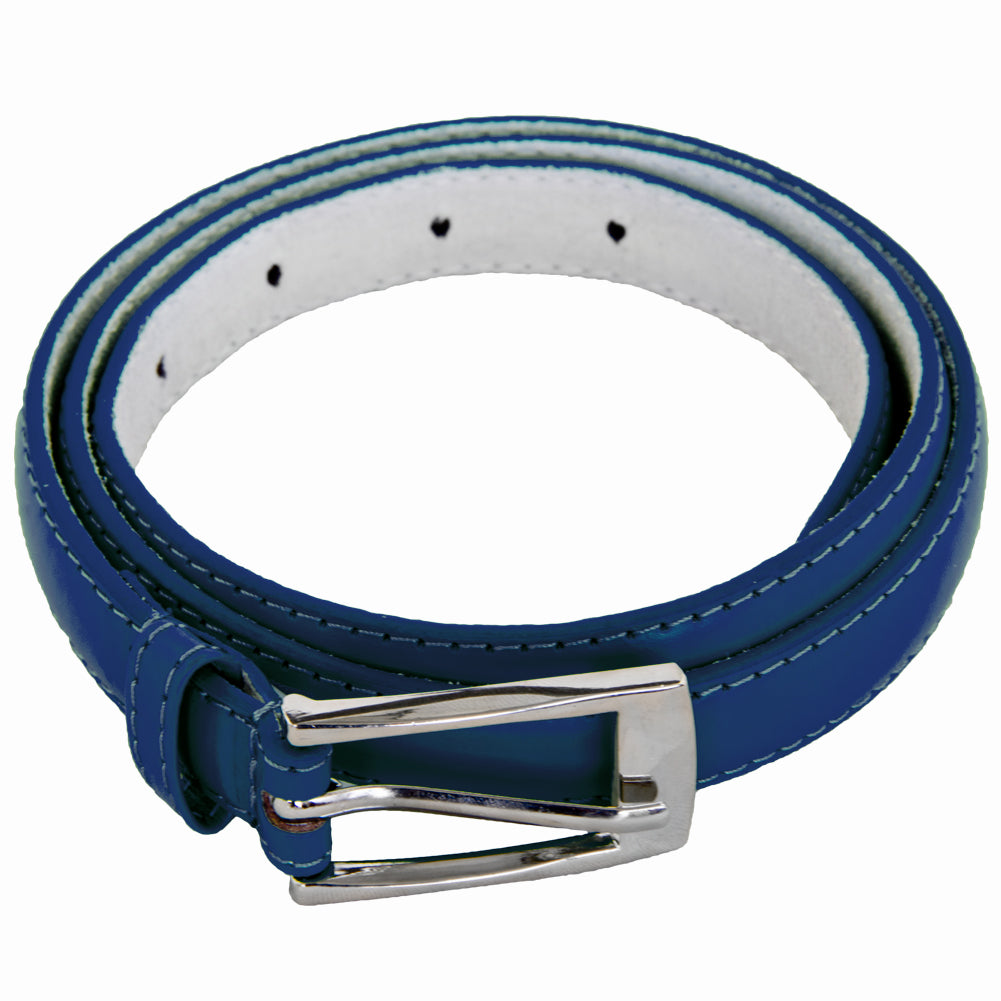 Navy Skinny Belt with Rectangle Buckle 2796-2799
