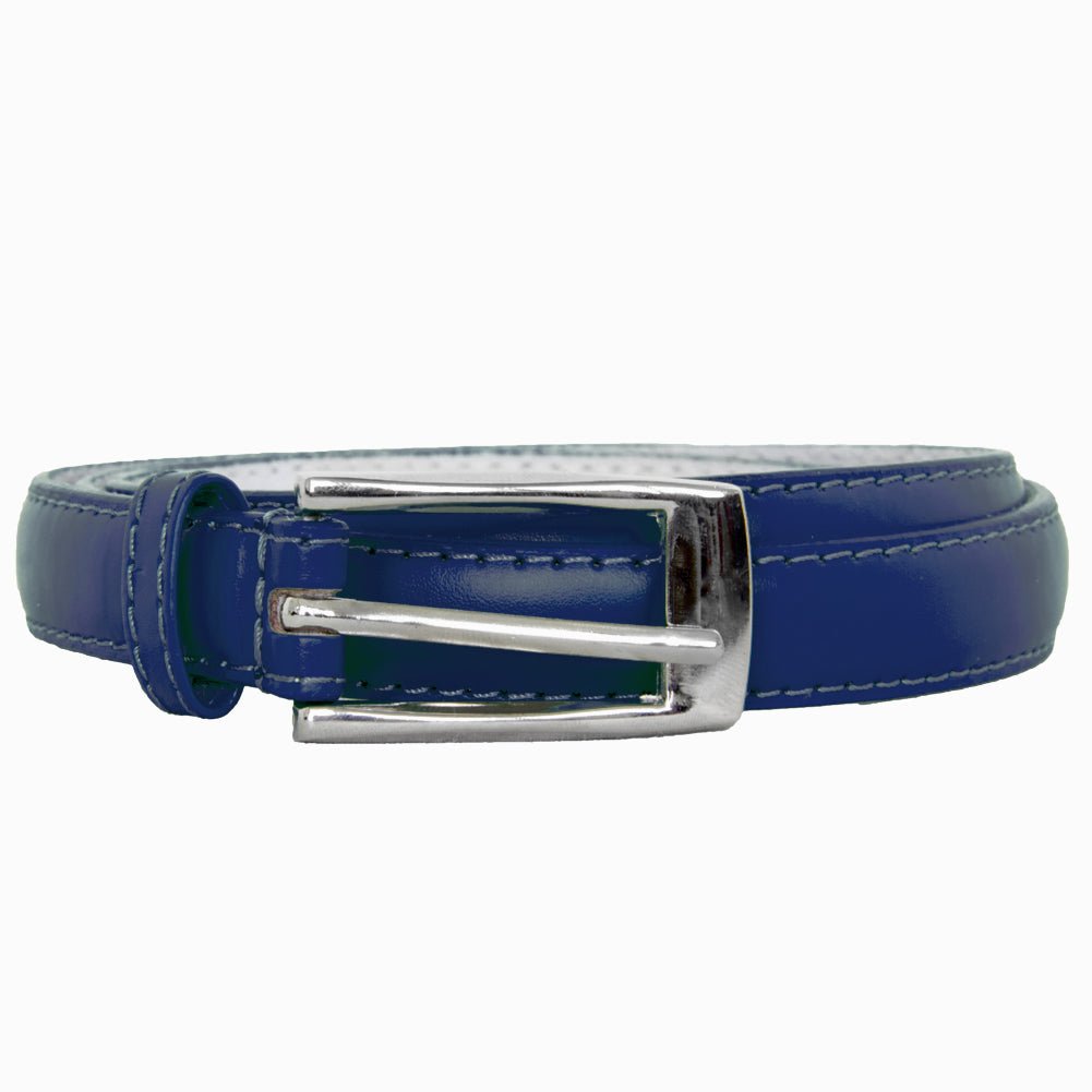 Navy Skinny Belt with Rectangle Buckle 2796-2799