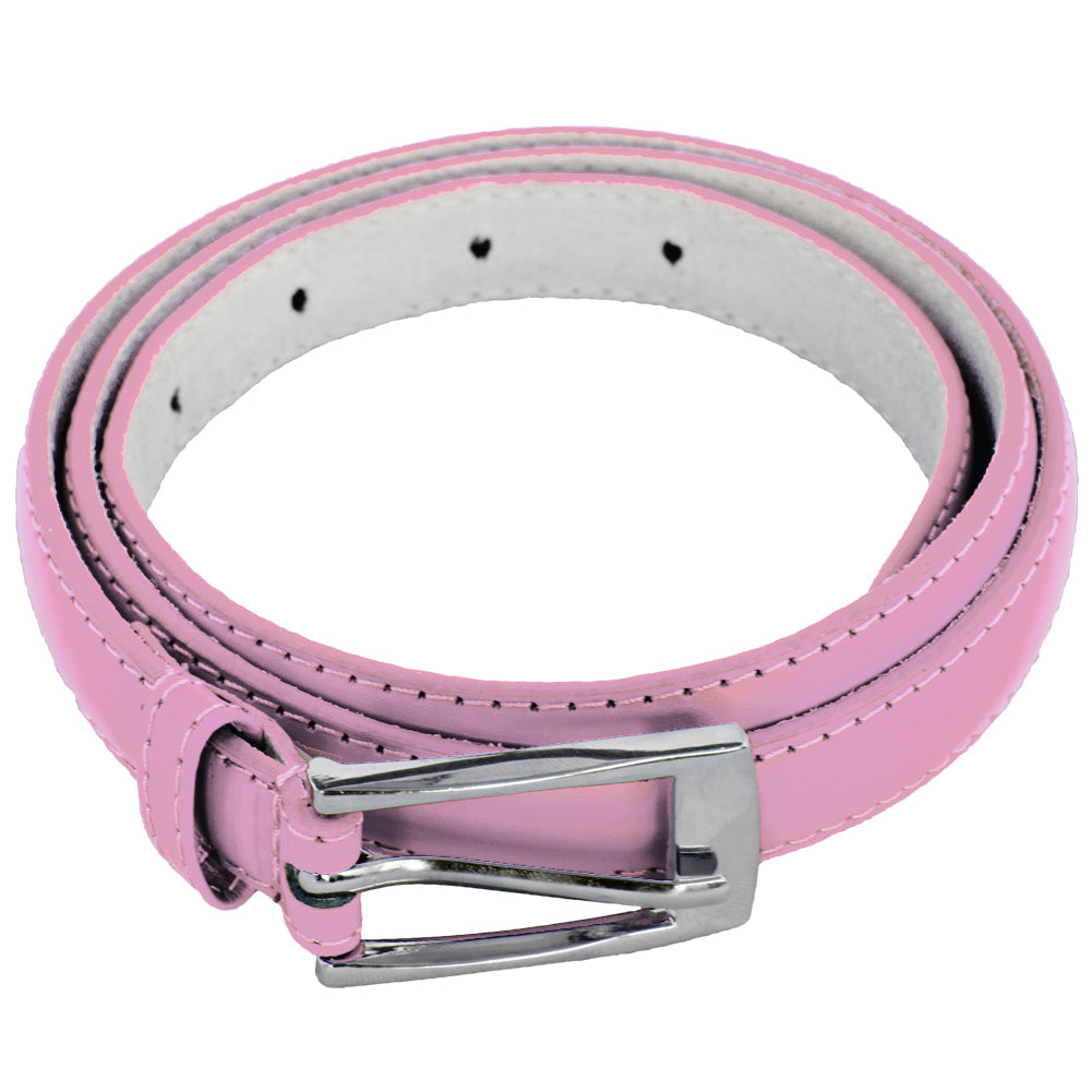Light Pink Skinny Belt with Rectangle Buckle 2808-2811