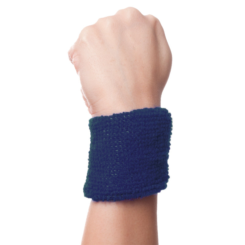 Navy Blue Terry Wristband By Piece - 3071