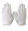 Adult Dress Gloves White Nylon 8-12 5044A 12 PACK