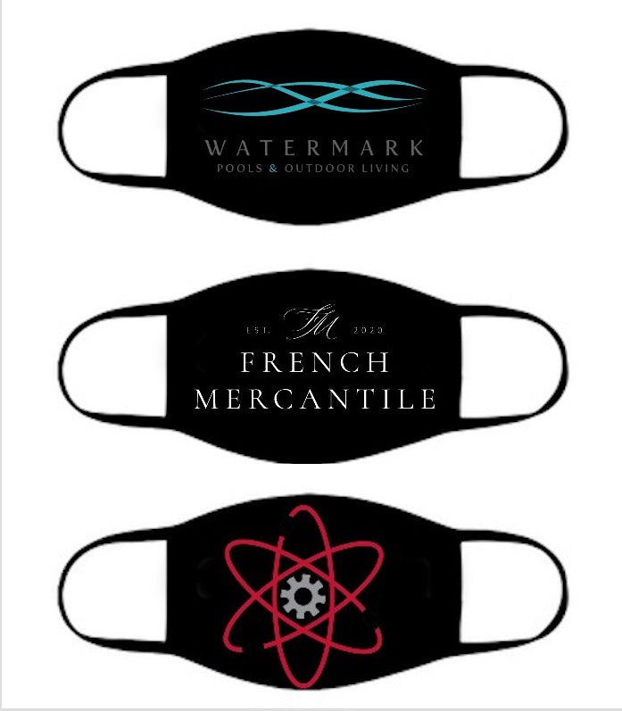 Custom Face Masks | 100% Cotton Adult Size 10+ Colors Double Layer Soft Cotton Elastic Ear Straps No Minimum