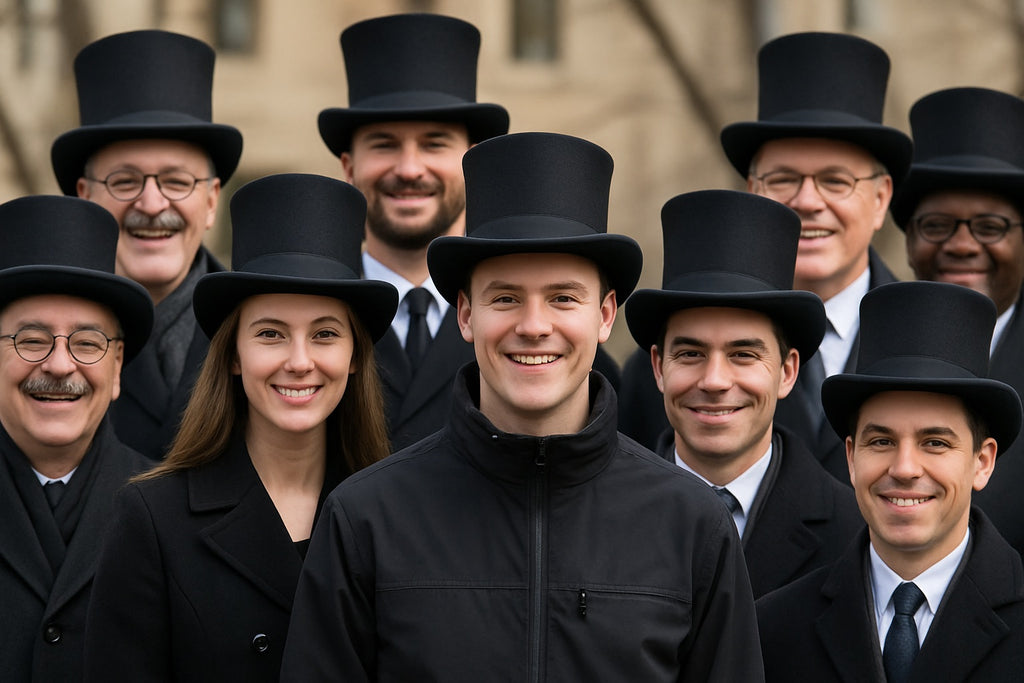 Top Hat Black Felt 1350D