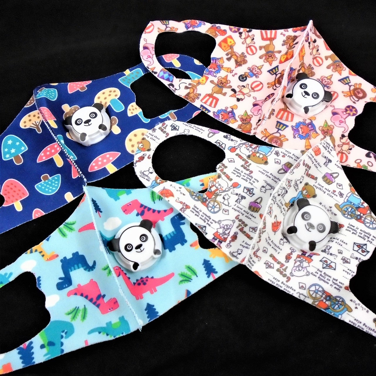Face Masks for Kids  Neoprene w/ Panda Vent 12 PACK 70001PM