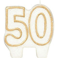 50th Birthday Candle Glitter 3819