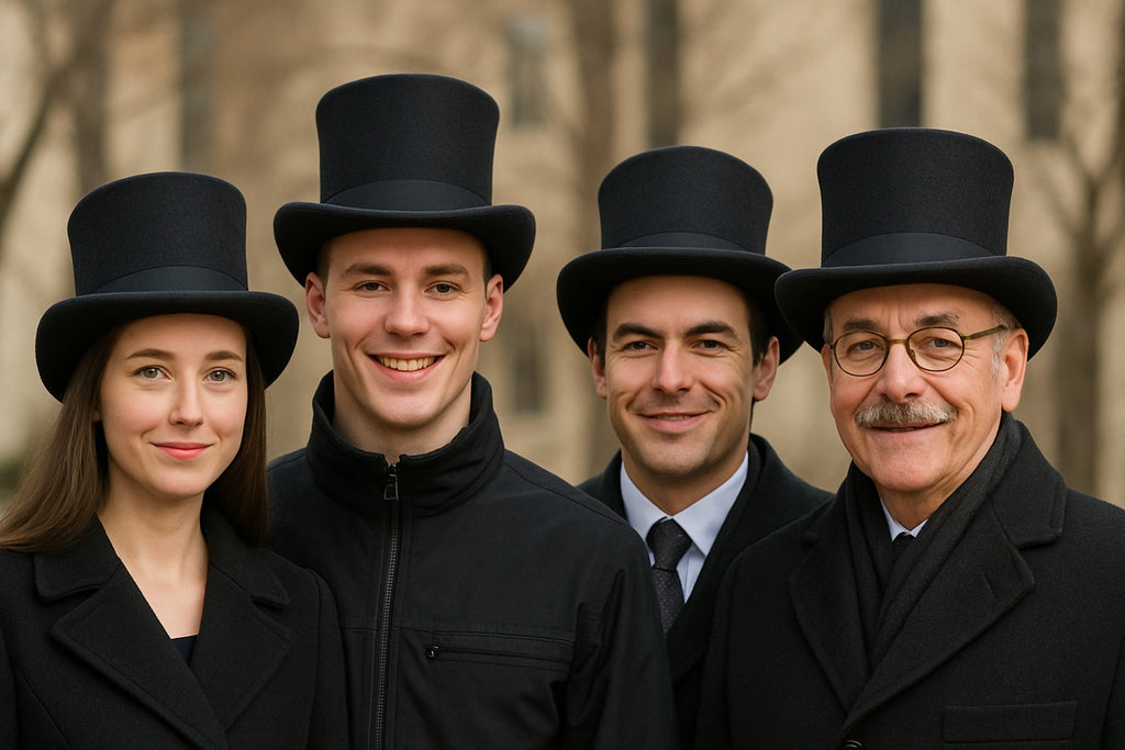 Dancers Top Hat Black Felt 1350DZ