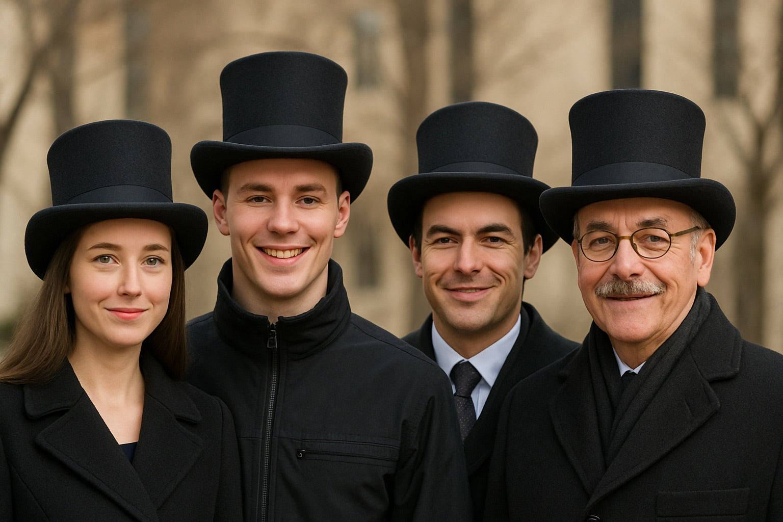 Dancers Top Hat Black Felt 1350DZ