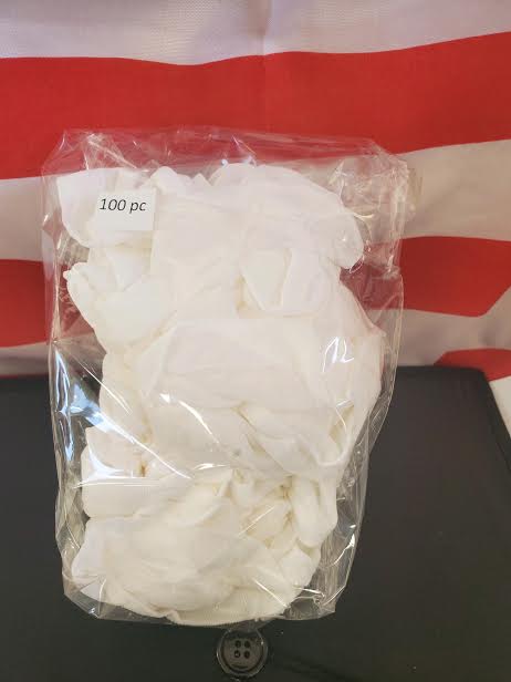 White Hair Nets Bulk | 100 Pack 12" Width for Foodservice 217EF
