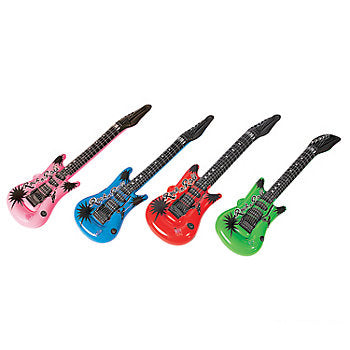 ROCK STAR Inflatable Guitars 12 PACK 22" 9260D
