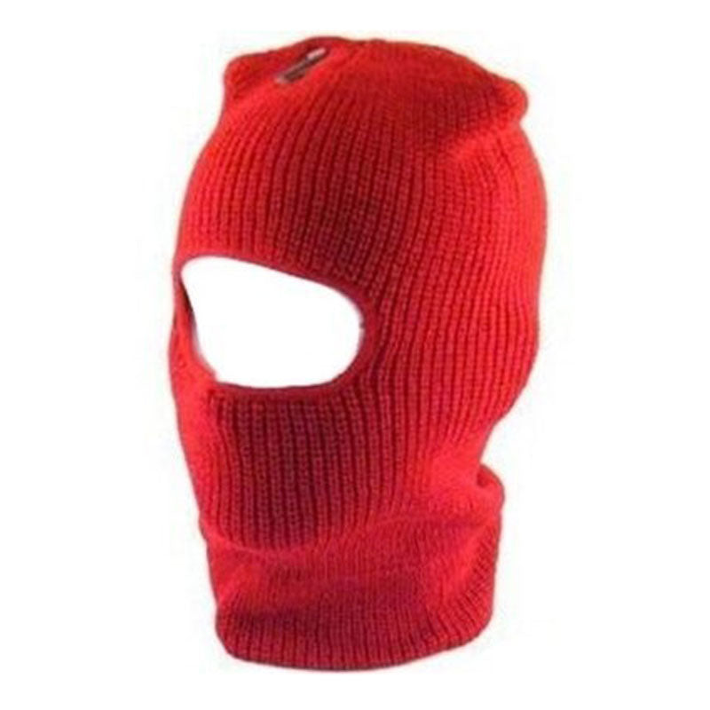 12 PACK Red One Hole Knit Ski Mask 3068D
