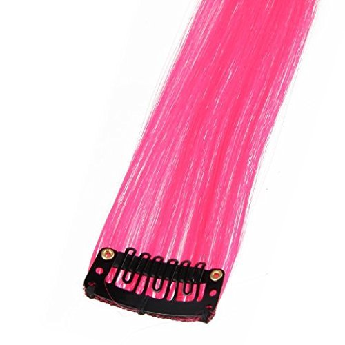 Hot Pink Hair Extensions 12 PK  10" WS6154D