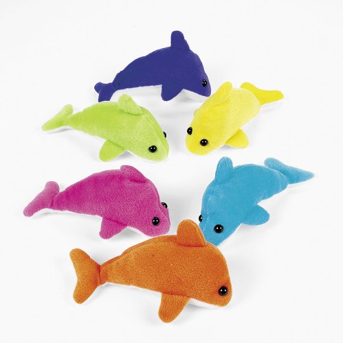 Plush Mini Dolphins 6Ct 9283