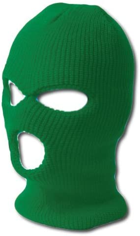 Ski Face Mask Thief Mask Sheisty Mask Kelly Green 3061NG