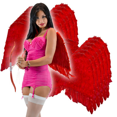 Red Angel Wings Feather Adult 4457