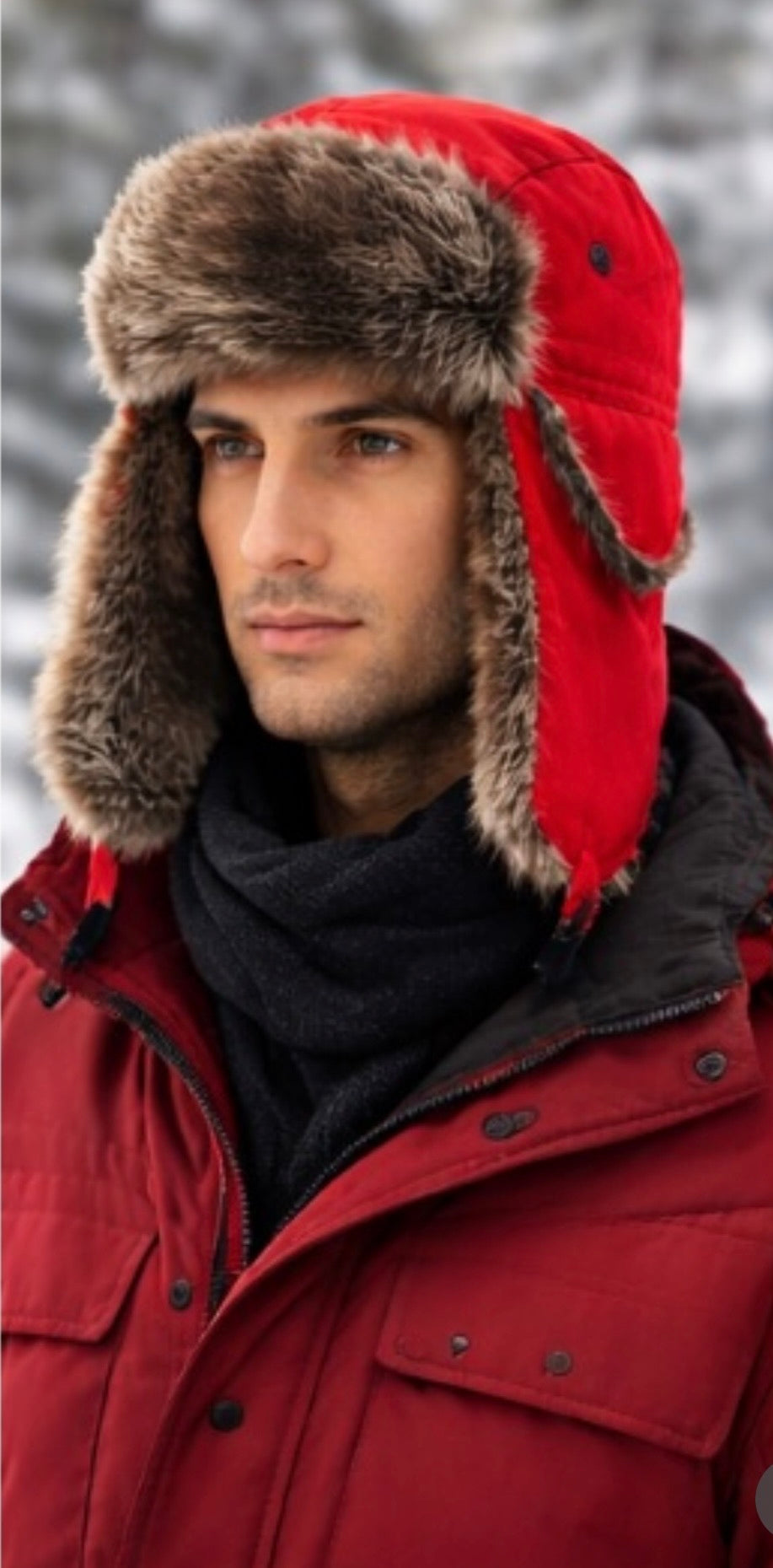 Custom Winter Hats | Personalized Winter Hats | Customized Trapper Hats | C1033   22.5" Standard Adjustable Strap