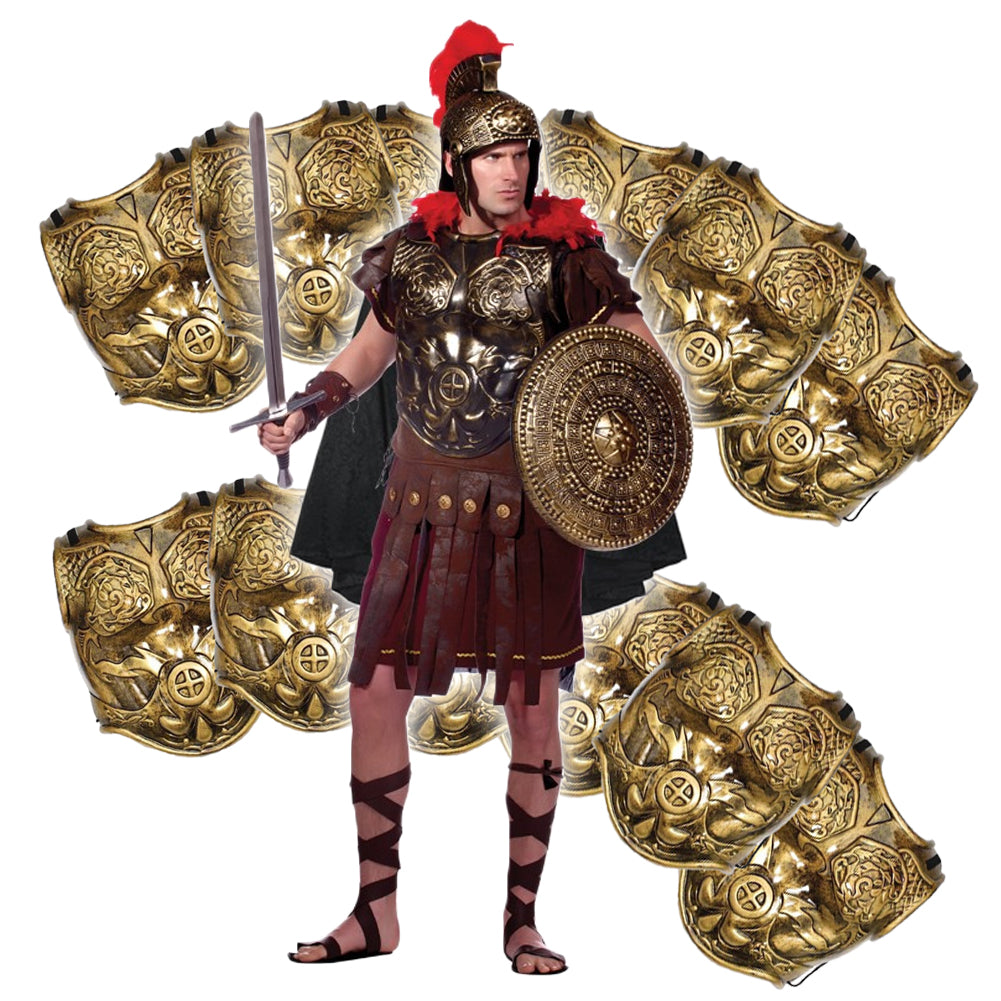 Bronze Roman Breastplate with Cape 12 PACK 4506D