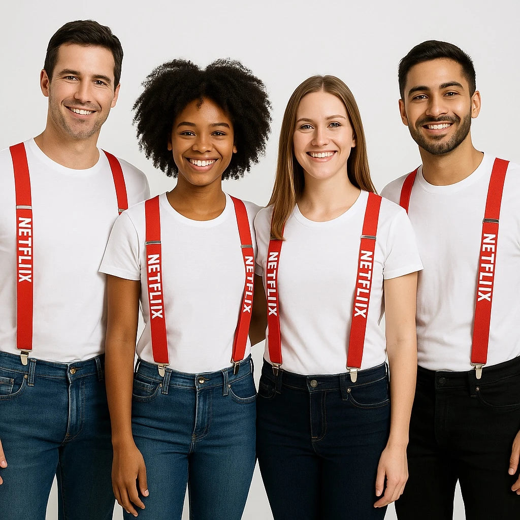 Customized Suspenders TEXT or LOGO 15032