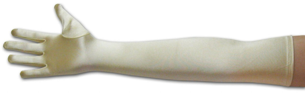 Satin Opera Gloves Pale Gold 23" 5101