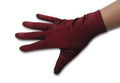 Maroon Short Satin Gloves 9" 5108