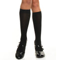 Black Opaque Knee Highs 8101