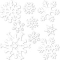 Snowflake Cutouts Decorations for Parties 3896