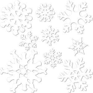 Snowflake Cutouts Decorations for Parties 3896