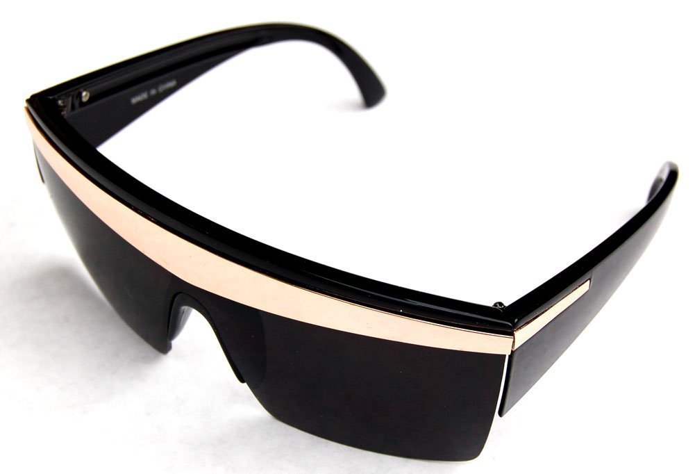 Lady Diva Sunglasses Black with Silver Stripe  12 PACK  WS1141D