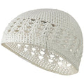 White Kufi Crochet Beanies 1471