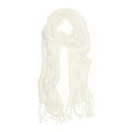 Viscose Scarf Light Wear White Spring Summer Fall 2043