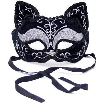 Mardi Gras Cat Mask Venetian 9173