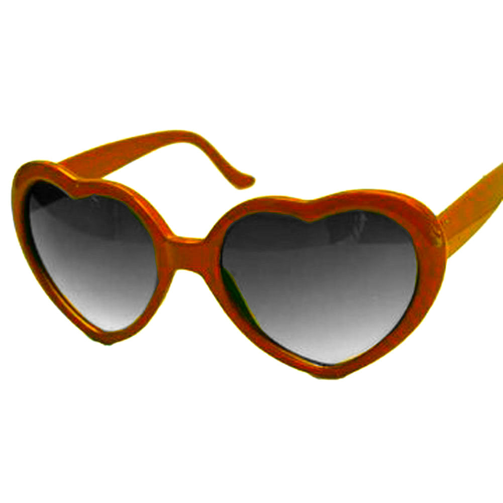 Orange Child Lolita Heart Shape Sunglasses 1022