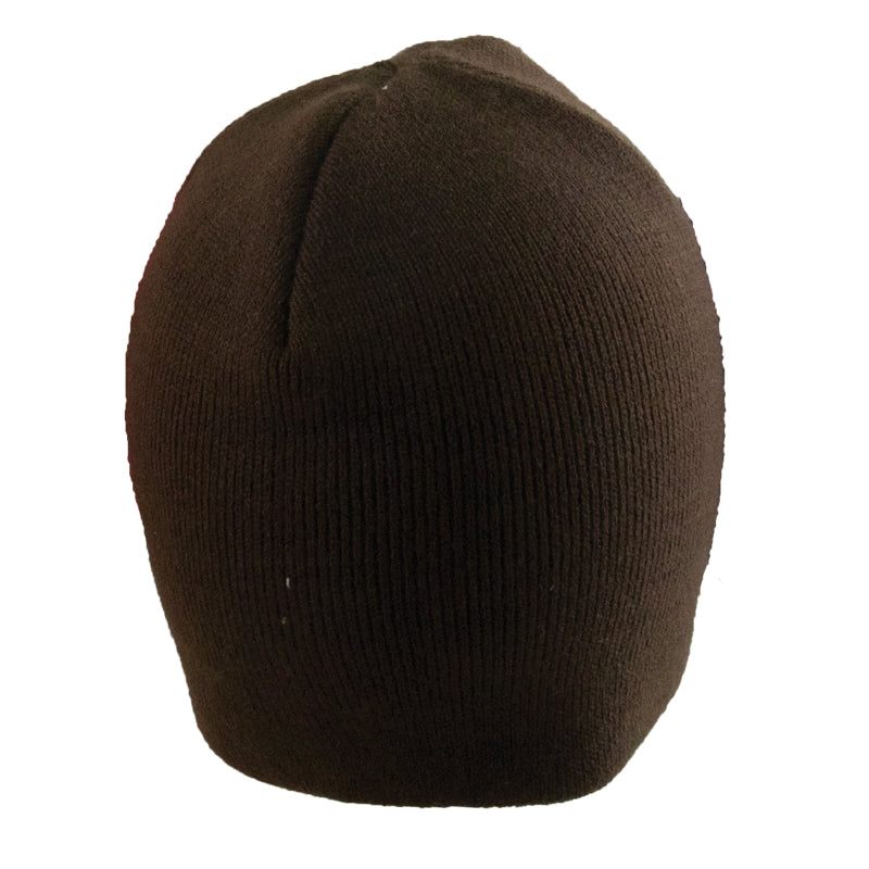 Short Beanie Hat Brown 5732