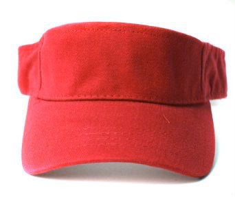 Sports Visor Red Adjustable 5812
