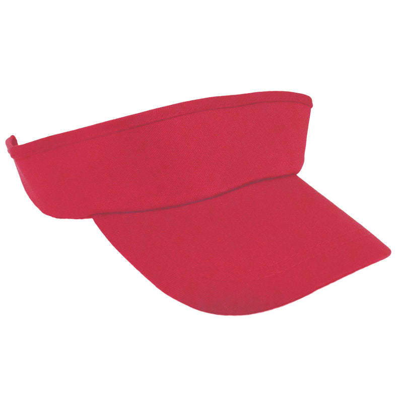 Sports Visor Red Adjustable 5812