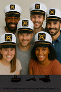 Captain Yacht Hat with Yellow Band 1342